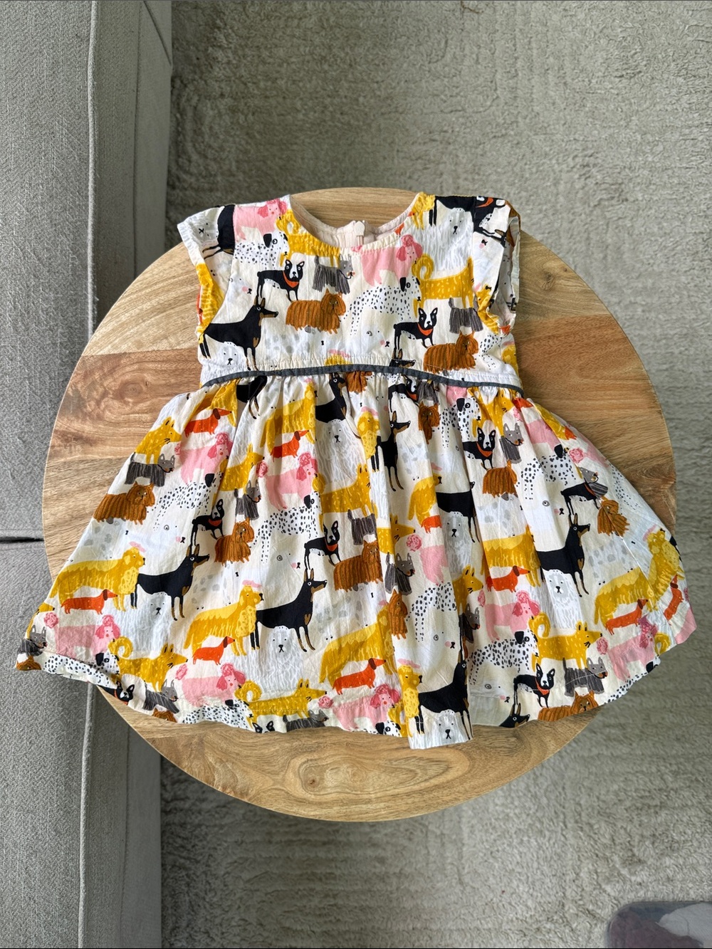 Pink Chicken Dog Print Dress